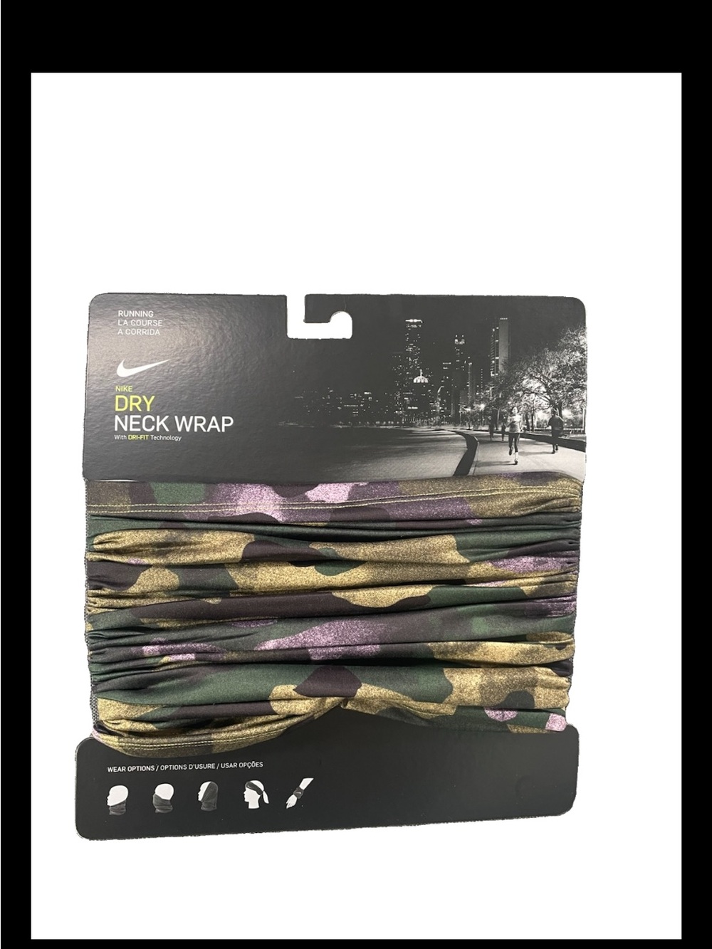 Nike Dry Neck Wrap in multi wear option Camo